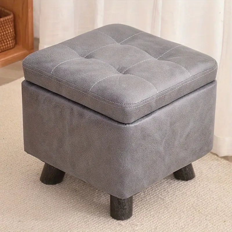 PREMIUM CushyHide Storage Stool