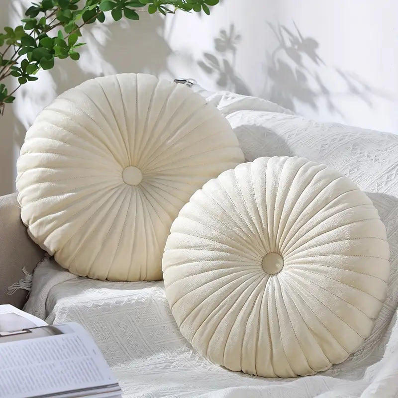 NookLush Nordic Round Throw Pillow